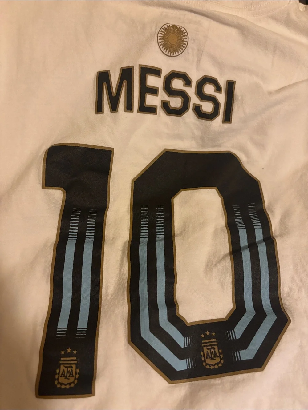 Messi Tee Shirt White Adidas Athletic